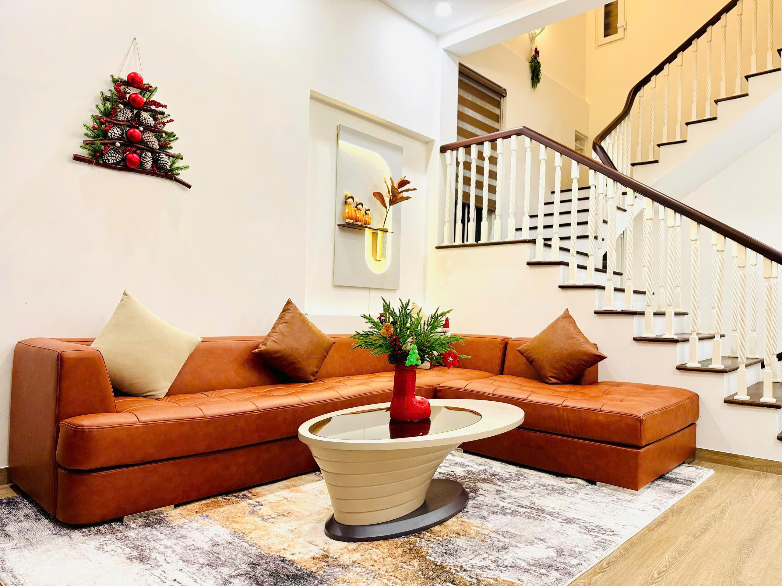 Phòng khách mùa Noel